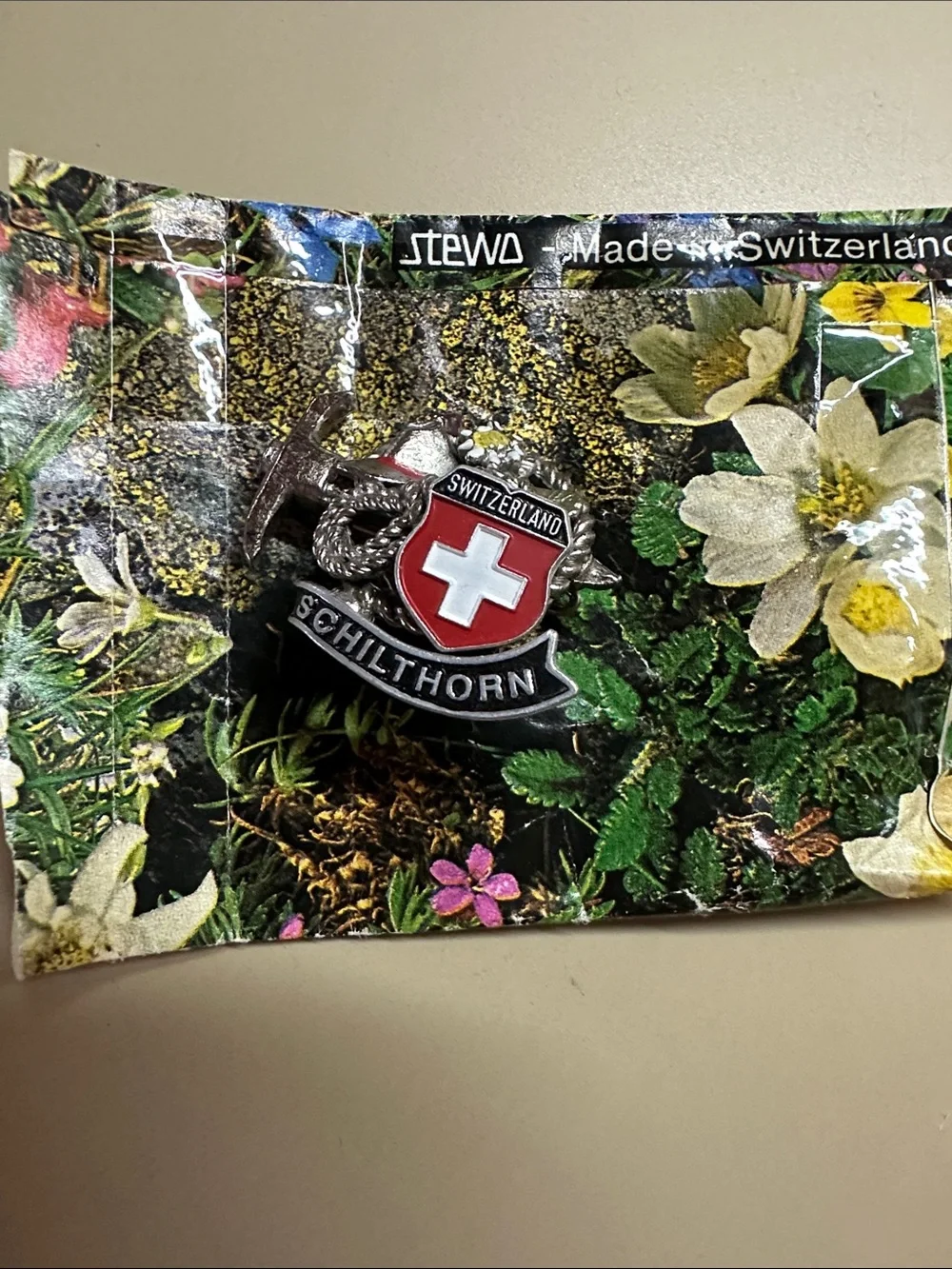Schilthorn Switzerland Red Cross Men’s Lapel Pin